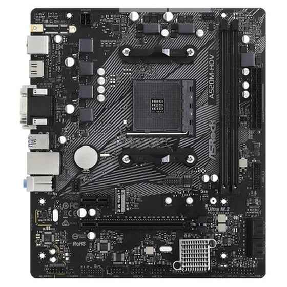 Asrock A520M-HDV AMD A520 Micro ATX με Socket AMD AM4 image 1