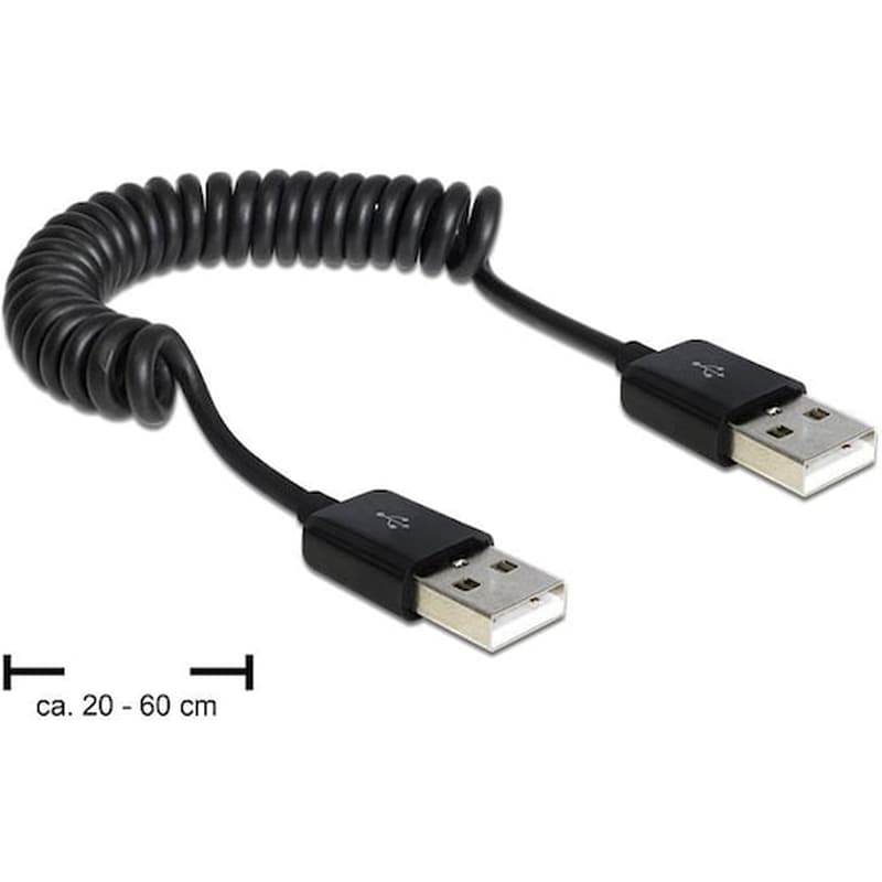 Καλώδιο DeLock USB-A Male σε USB-A Male - 0.6m
