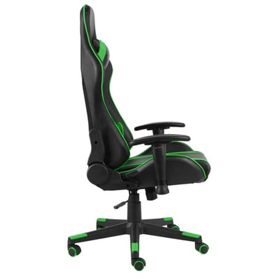 Καρέκλα Gaming Γραφείου VidaXL 20480 από Τεχνητό Δέρμα - Πράσινη image 3