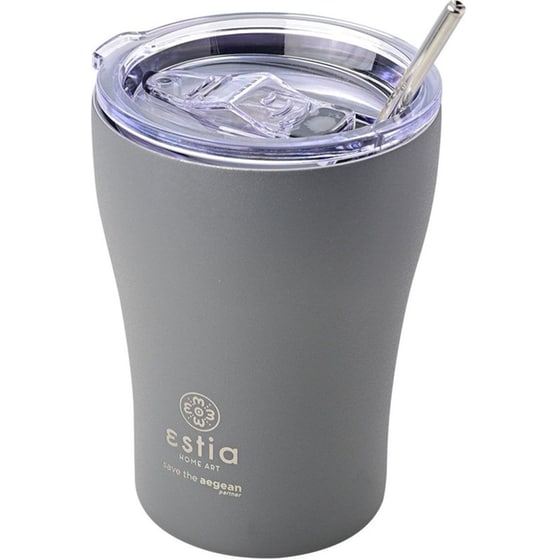Ποτήρι Θερμός Estia Home Art Save The Aegean Fjord Grey 350 ml image 1