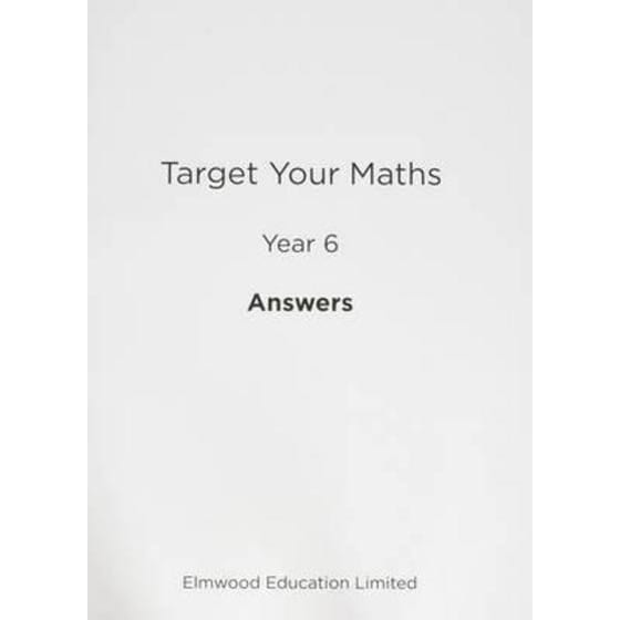 Target Your Maths Year 6 Answer Book image 0