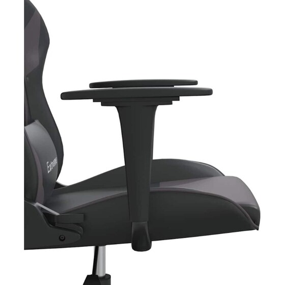 Καρέκλα Gaming VIDAXL 345449 με Ρυθμιζόμενα Μπράτσα από Τεχνητό Δέρμα - Μαύρο image 8