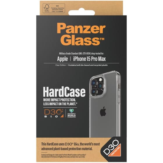 Θήκη Apple iPhone 15 Pro Max - PanzerGlass Hardcase with D30 - Διάφανο image 1
