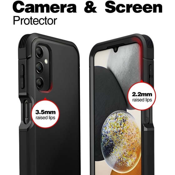 Θήκη Samsung Galaxy A14 - Tech-Protect Kevlar - Μαύρο image 1
