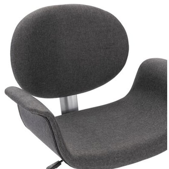 Καρέκλες Τραπεζαρίας Vidaxl  Περιστρεφόμενες Υφασμάτινες 2 Τμχ - Γκρι image 1