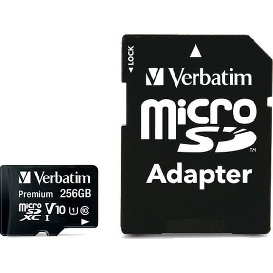 Verbatim MicroSDXC 256 GB Class 10 U1 V10 με αντάπτορα image 1