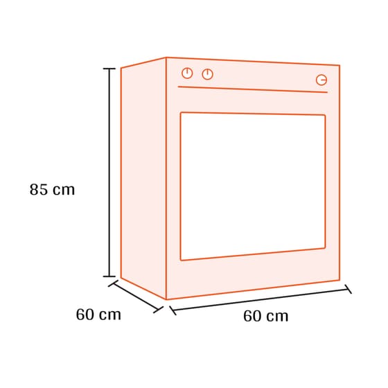 DAVOLINE DAE 600 WH 72 Lt Λευκό Ηλεκτρική Κουζίνα Εμαγιέ image 2