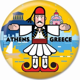Μαγνήτης GNF THINKOFGREECE Τσολιάδες 5.9 cm