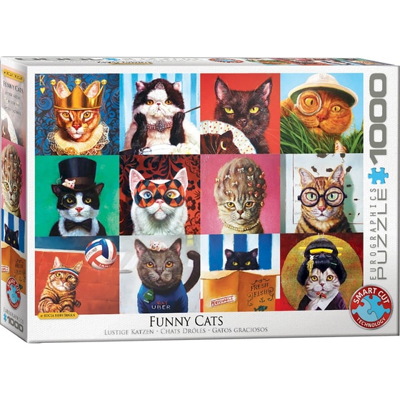 Παζλ Eurographics Funny Cats by Lucia Heffernan (1000 Κομμάτια) image 0