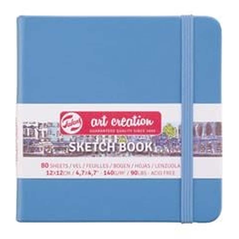 Talens Sketch Book Γαλάζιο 80φυλ. 12x12εκ. 140 Γρ.