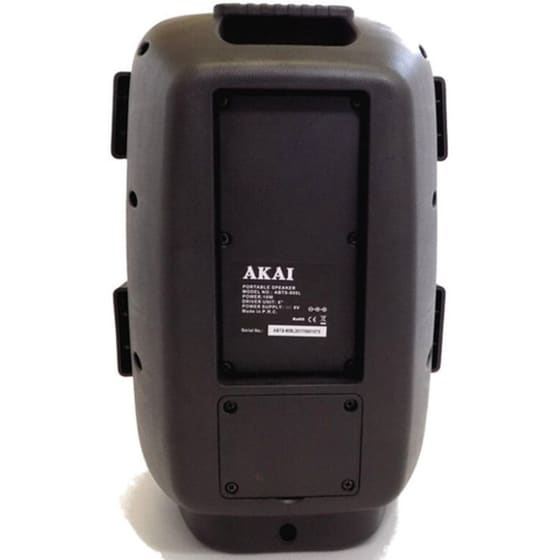 Party Speaker Akai ABTS-808L 10W Karaoke με Ασύρματo Μικρόφωνo - Μαύρο image 6
