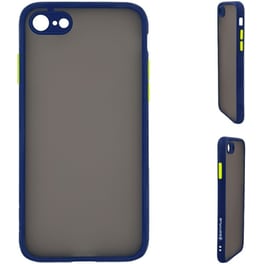 Θήκη Apple iPhone 7 / iPhone 8 / iPhone SE 2020 / iPhone SE 2022 - Sonique Color Button Bumper - Μπλε