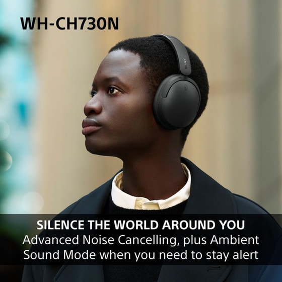 Sony WH-CH730N Ασύρματα Ακουστικά Κεφαλής Noise Cancelling - Beige image 2