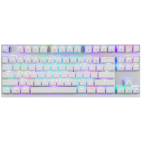 Motospeed K82 Gaming Μηχανικό Ενσύρματο Πληκτρολόγιο RGB Λευκό (US) image 0