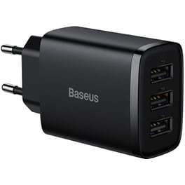 Φορτιστής Πρίζας Baseus CCXJ020102 3x USB-A 17 W - Λευκό