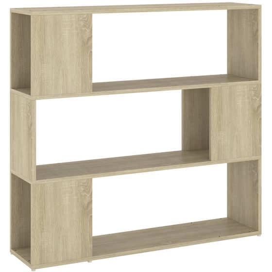 Βιβλιοθήκη VidaXL από Μοριοσανίδα 100x24x94 cm - Δρυς/ Μπεζ image 0