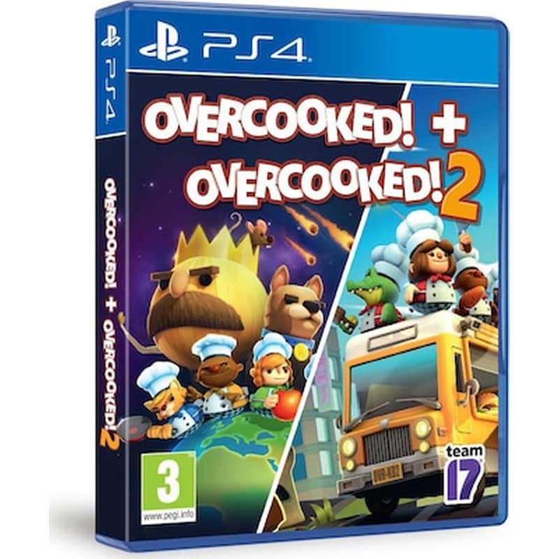 Overcooked 1 e 2! Ps4 - Aluguel Mídia Primária - 10 Dias