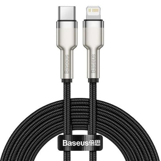 Καλώδιο δεδομένων Baseus Cafule Series Metal Usb-C to Lightning 20W 2m - Black image 0