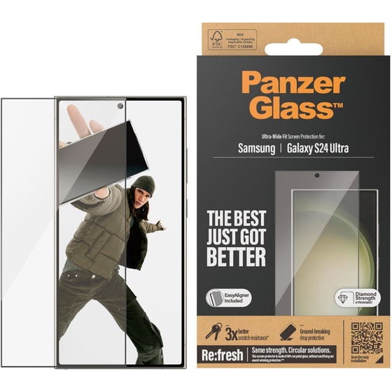 Προστατευτικό οθόνης Samsung Galaxy S24 Ultra - Panzerglass Screen Protector Ultra Wide Fit Anti-Scratch image 3