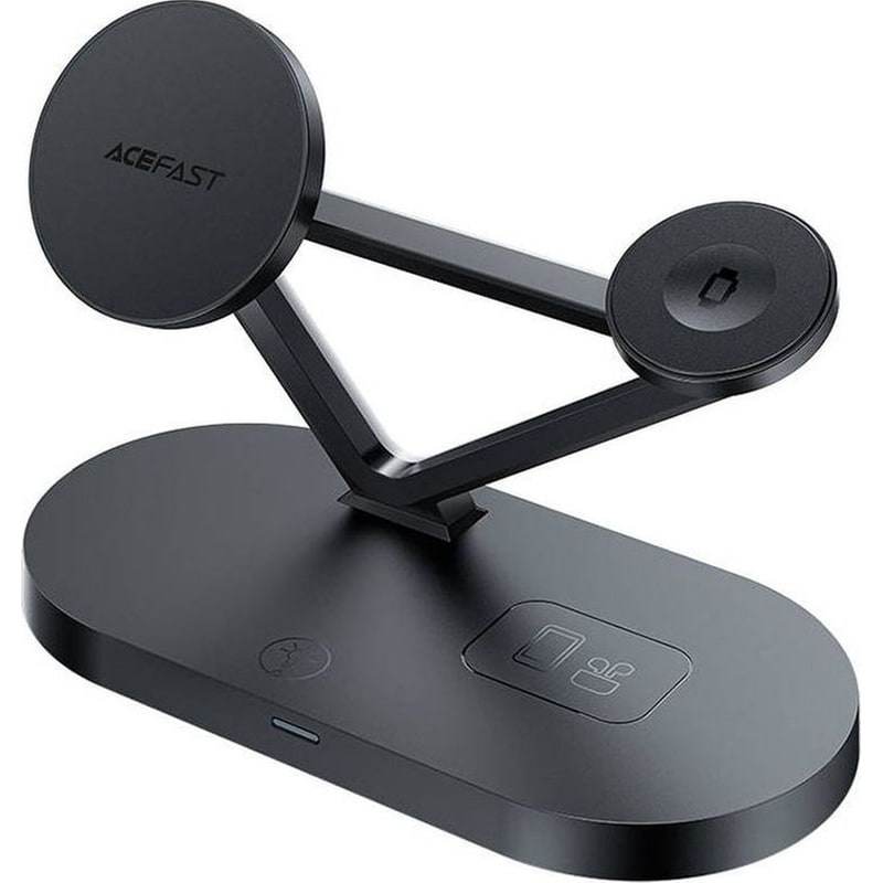 ACEFAST Qi 3-in1 Ασύρματος Φορτιστής Acefast E9 15W με MagSafe - Μαύρο