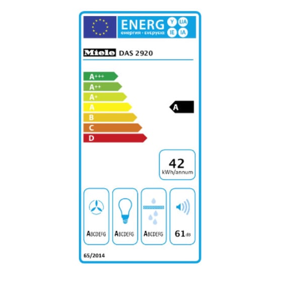 Απορροφητήρας Συρόμενος MIELE DAS2920 89.6cm Inox image 1
