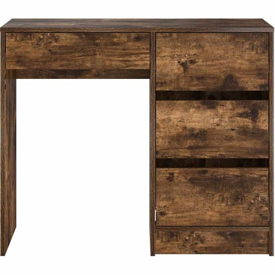 Γραφείο VidaXL από Επεξεργασμένο Ξύλο 90x37,5x75 cm - Καπνιστή Δρυς image 4