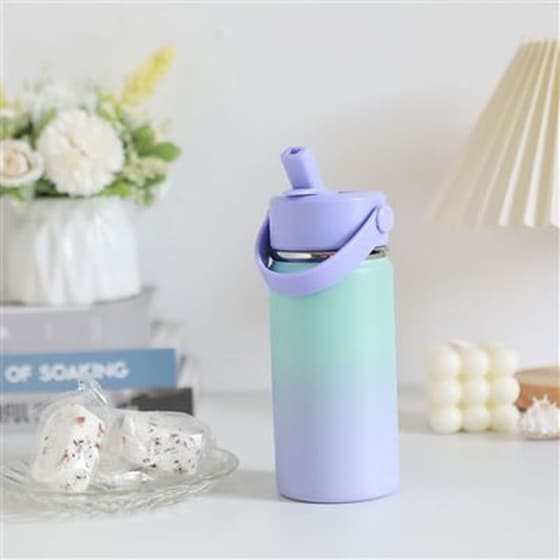 Παγούρι Θερμός i Drink i-Total Aqua Πράσινο/Λιλά 400ml image 1
