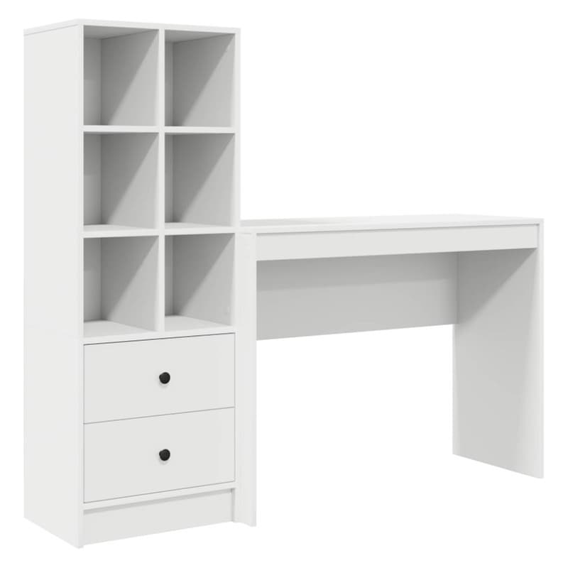 Γραφείο VidaXL 145,5x40x127 cm - Λευκό (2 τεμ.)