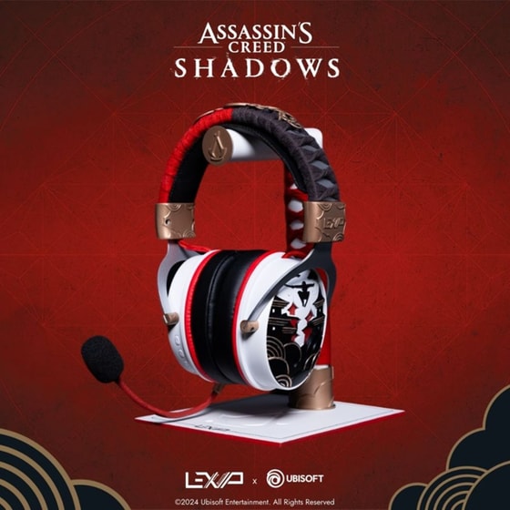 Lexip x Ubisoft Assassin's Creed Shadows Gaming Ασύρματα Ακουστικά Bluetooth/3.5mm/2.4 GHz - Λευκά/Κόκκινα image 15