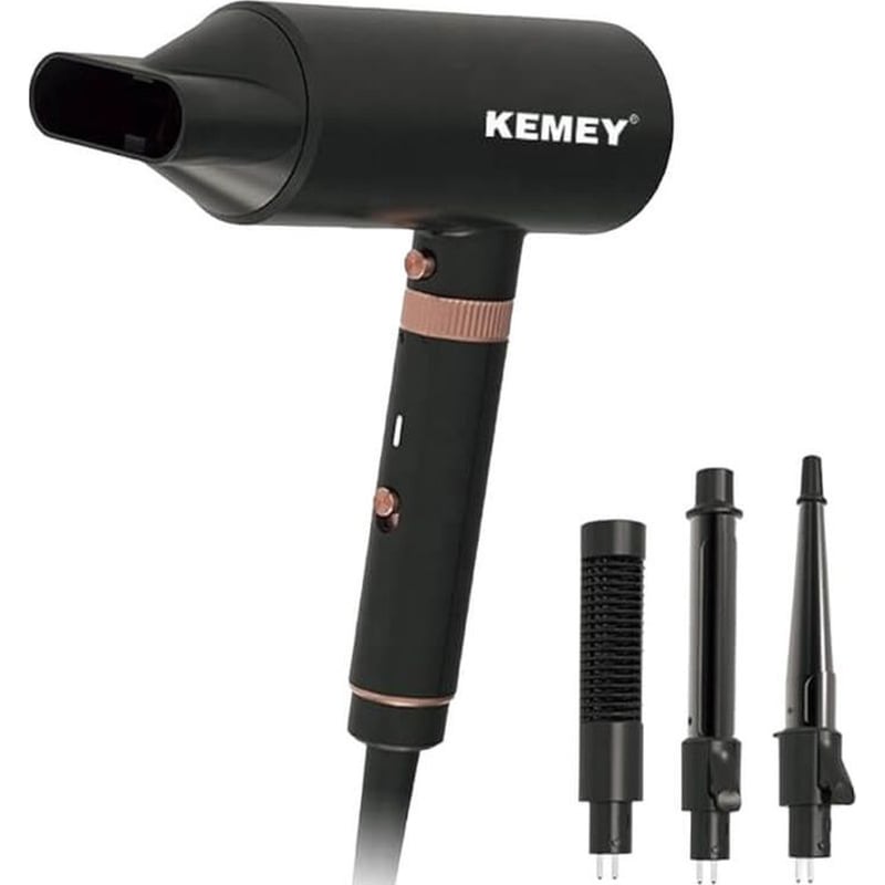 KEMEI Σεσουάρ Μαλλιών KEMEI 4 in 1 KM-9203 Μαύρο