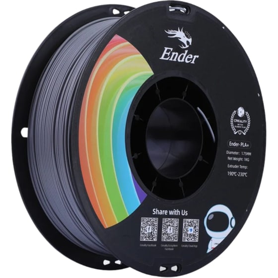 Creality EN-PLA 1.75mm Grey Ender 3D Printer Filament image 0