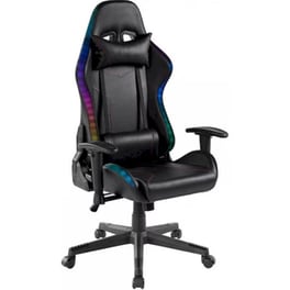 Καρέκλα Γραφείου/ Gaming 24Mall Galaxy Pro LED RGB Υφασμάτινη - Μαύρο