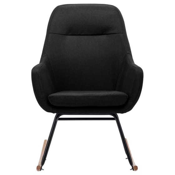 Κουνιστή Πολυθρόνα VidaXL από Ύφασμα - Μαύρo image 4