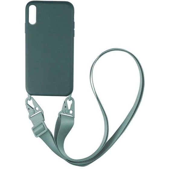 Θήκη Xiaomi Redmi 9AT - Sonique Carryhang Liquid Silicone Strap - Πράσινο image 0