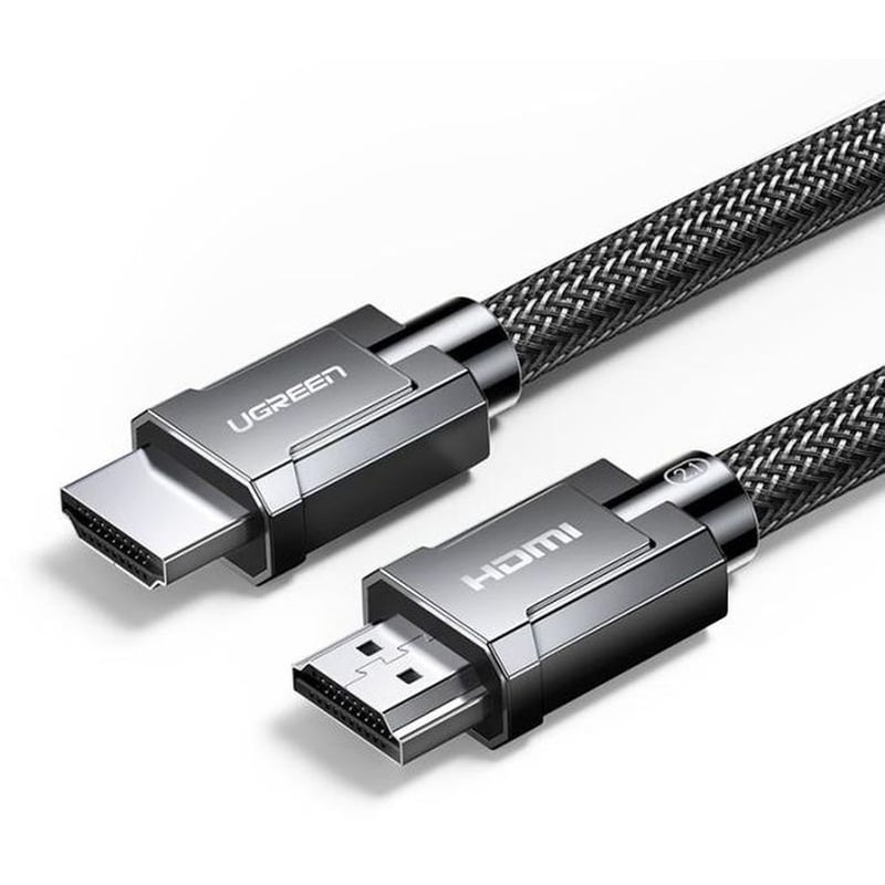 Ugreen HDMI 21 Braided Cable HDMI Male - HDMI Male 1m - Μαύρο