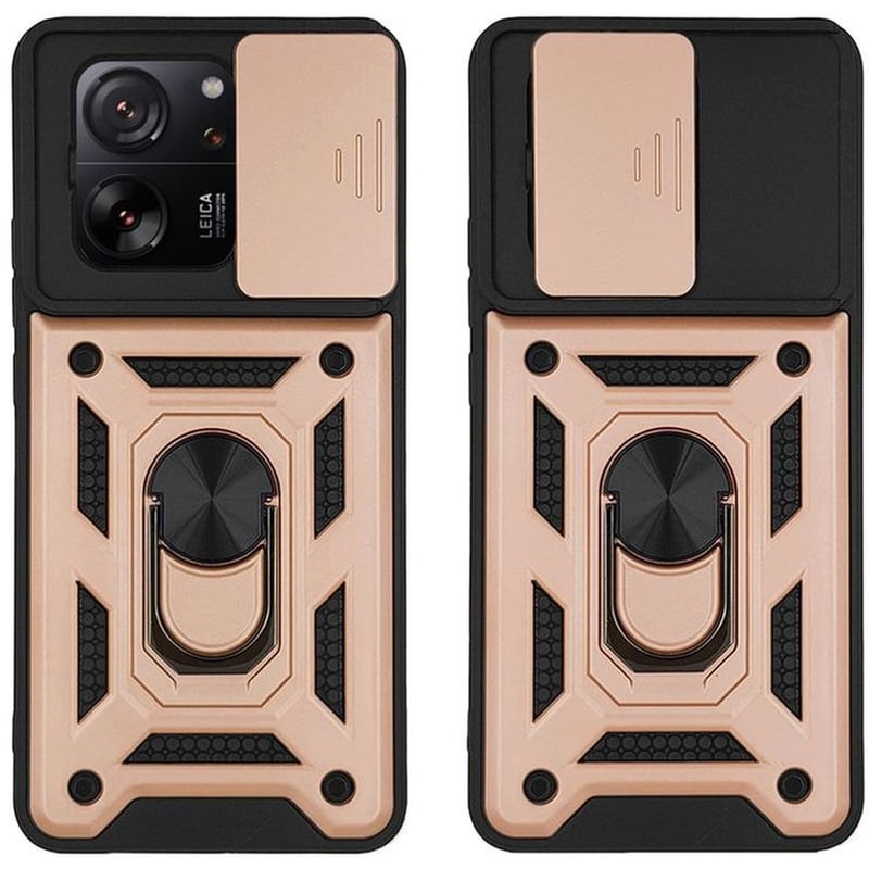 SONIQUE Θήκη Xiaomi Xiaomi 13T Pro - Sonique Ring Armor Campro - Ροζ Χρυσό