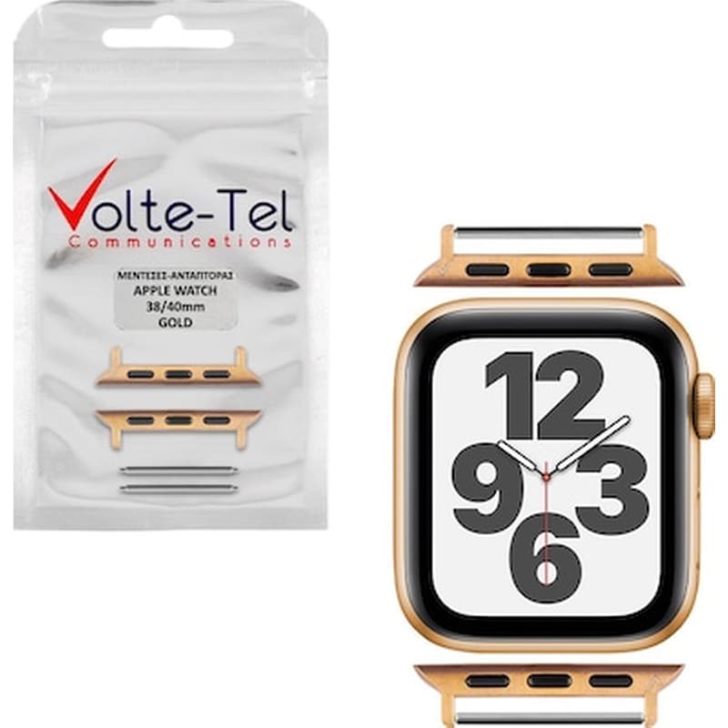 VOLTE-TEL Μεντεσές Volte-Tel για Apple Watch 38mm - Gold