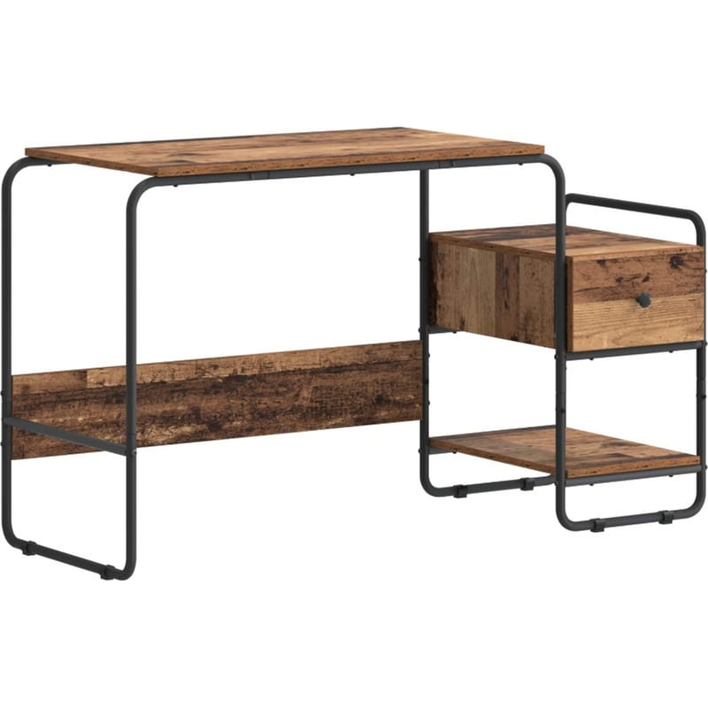 Γραφείο VidaXL με Αποθηκευτικό Χώρο 131,5x50x75,5 cm - Δρυς