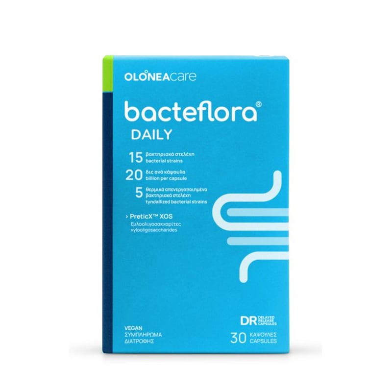 Προβιοτικό OLONEA Bacteflora Daily - 30 Κάψουλες