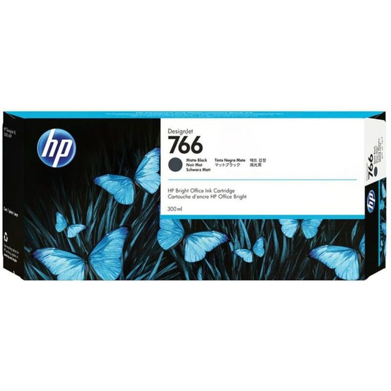 HP 766 DesignJet Μαύρο Μελάνι Εκτυπωτή P2V92A HP