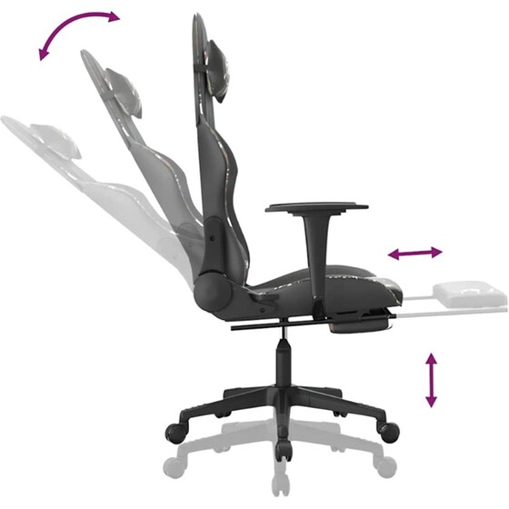 Καρέκλα Gaming VIDAXL 345468 από Τεχνητό Δέρμα image 5