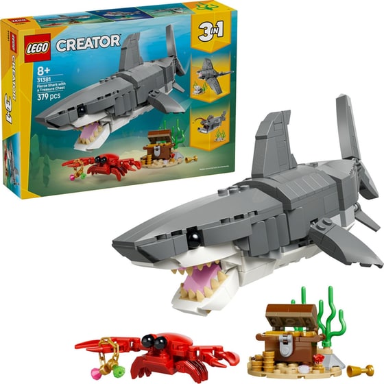 LEGO® Creator Fierce Shark with a Treasure Chest (31381) image 2