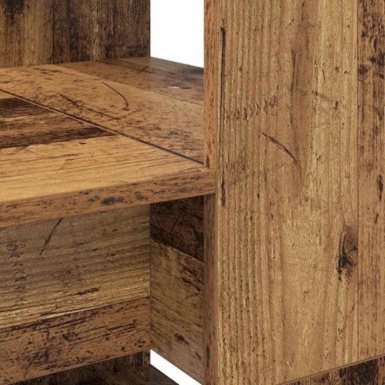 Γραφείο VidaXL από Επεξεργασμένο Ξύλο 113x54x120 cm - Παλιό Ξύλο image 6