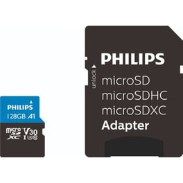 Philips SD-Karten SDXC 128GB Class 10 U3 V30 A1 UHS-I