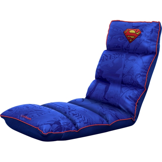 Καρέκλα Gaming Αναδιπλούμενη Trust GXT 718SM Rayzee DC Superman από Τεχνητό Δέρμα - Μπλε με Σχέδιο image 4