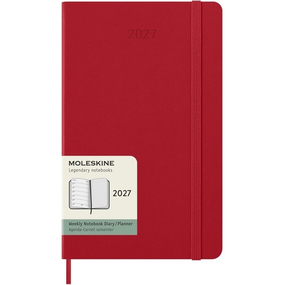 Ημερολόγιο Εβδομαδιαίο 2027 Moleskine 12M L Hardcover Κόκκινο image 0