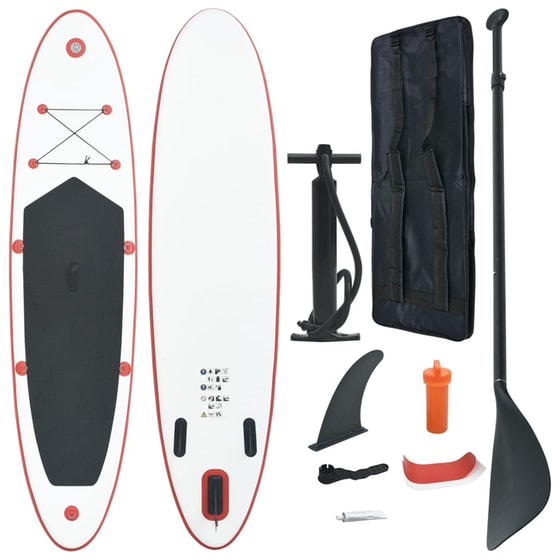 Φουσκωτή Σανίδα SUP VidaXL 300 x 72 cm - Κόκκινη image 0