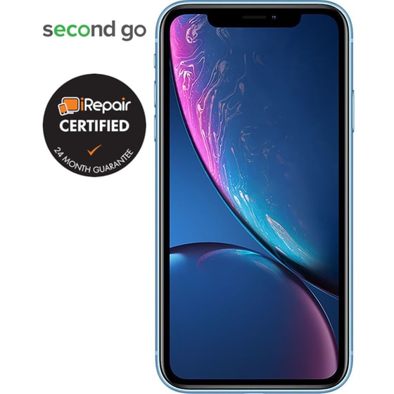 Μεταχειρισμένο Apple iPhone XR 128GB Blue second go Certified by iRepair image 1