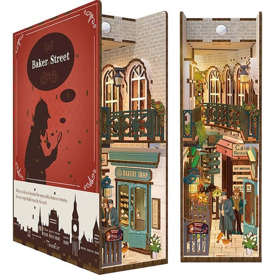 DIY 3D Puzzle Book Nook Kit Βιβλιοστάτης - Baker Street image 1