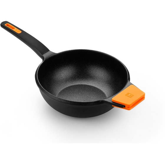 Τηγάνι Wok BRA EFFICIENT 28 cm Μαύρο image 1